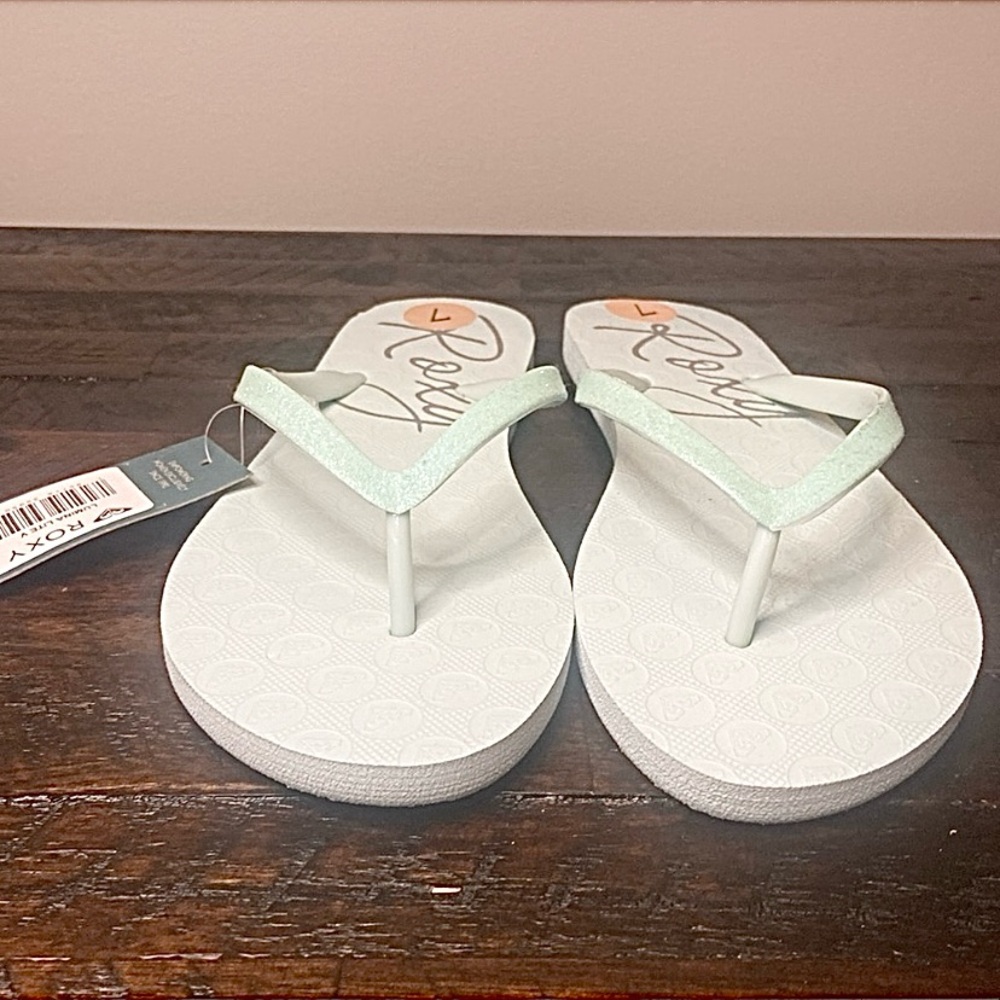 Roxy Lumina Lite V Flip Flops in Seafoam Size Women’s 7 NEW with Tags - Picture 3 of 9